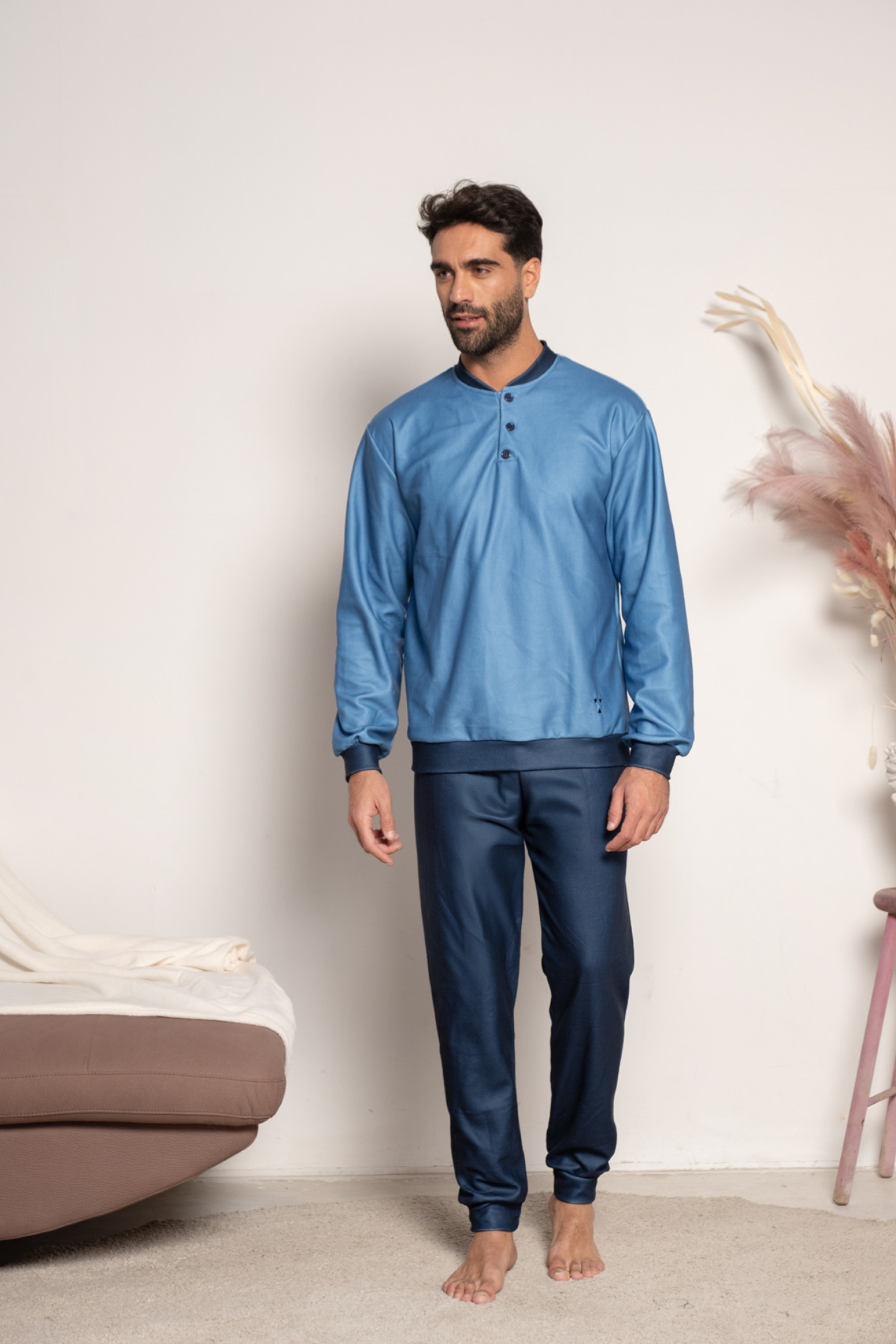 Pigiama da uomo in micropile