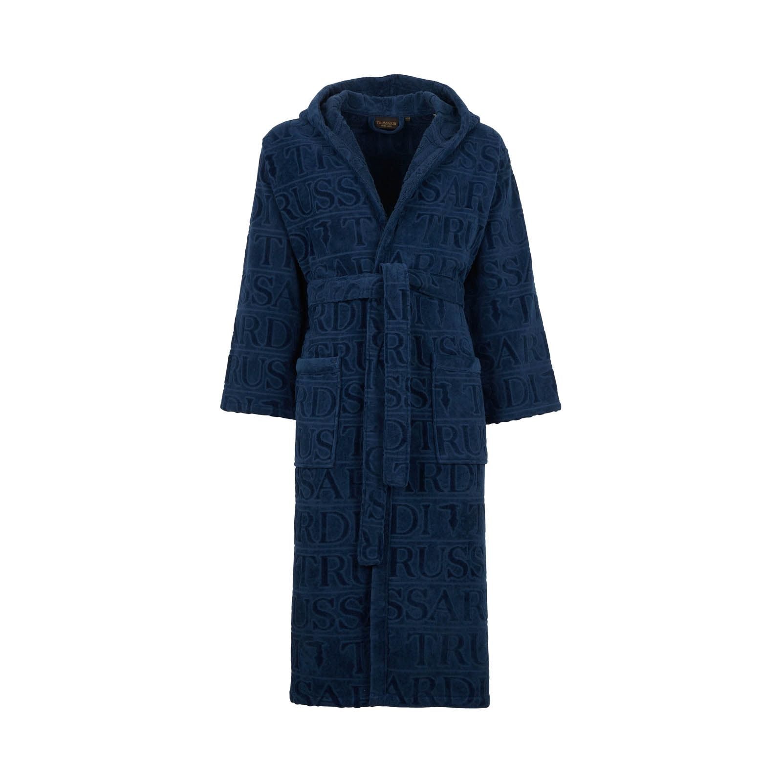 Accappatoio con cappuccio Trussardi in Spugna - Overlogo