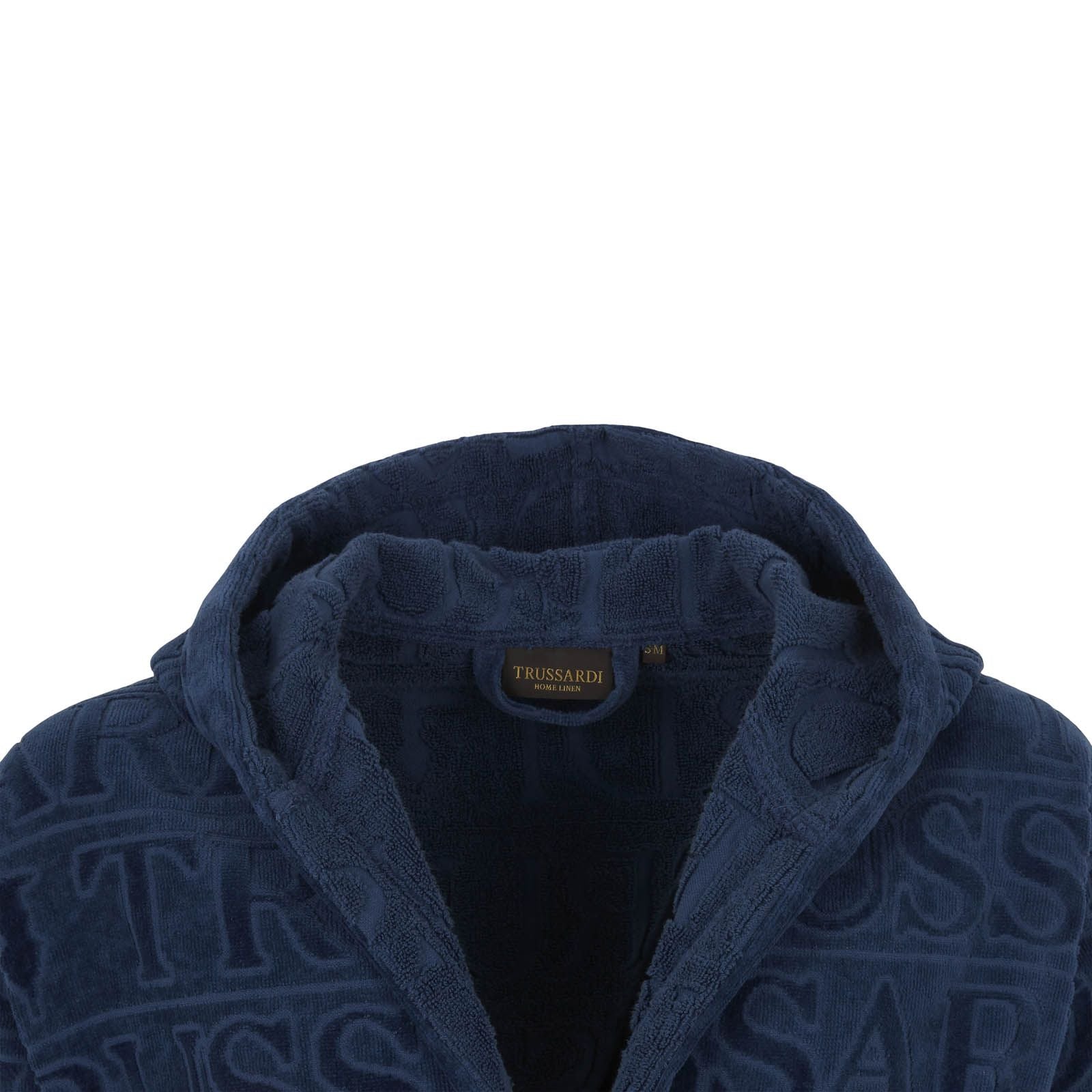 Accappatoio con cappuccio Trussardi in Spugna - Overlogo