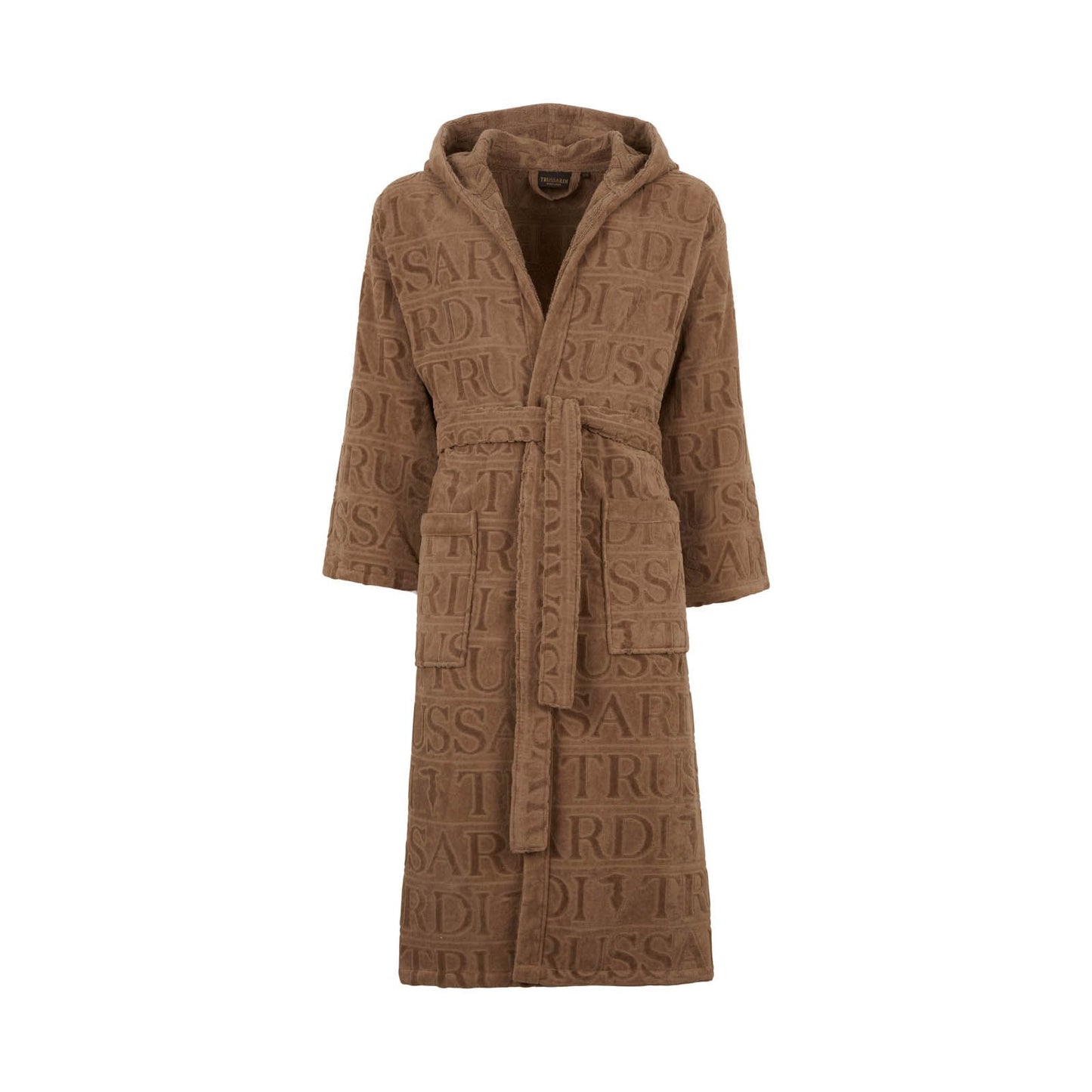 Accappatoio con cappuccio Trussardi in Spugna - Overlogo