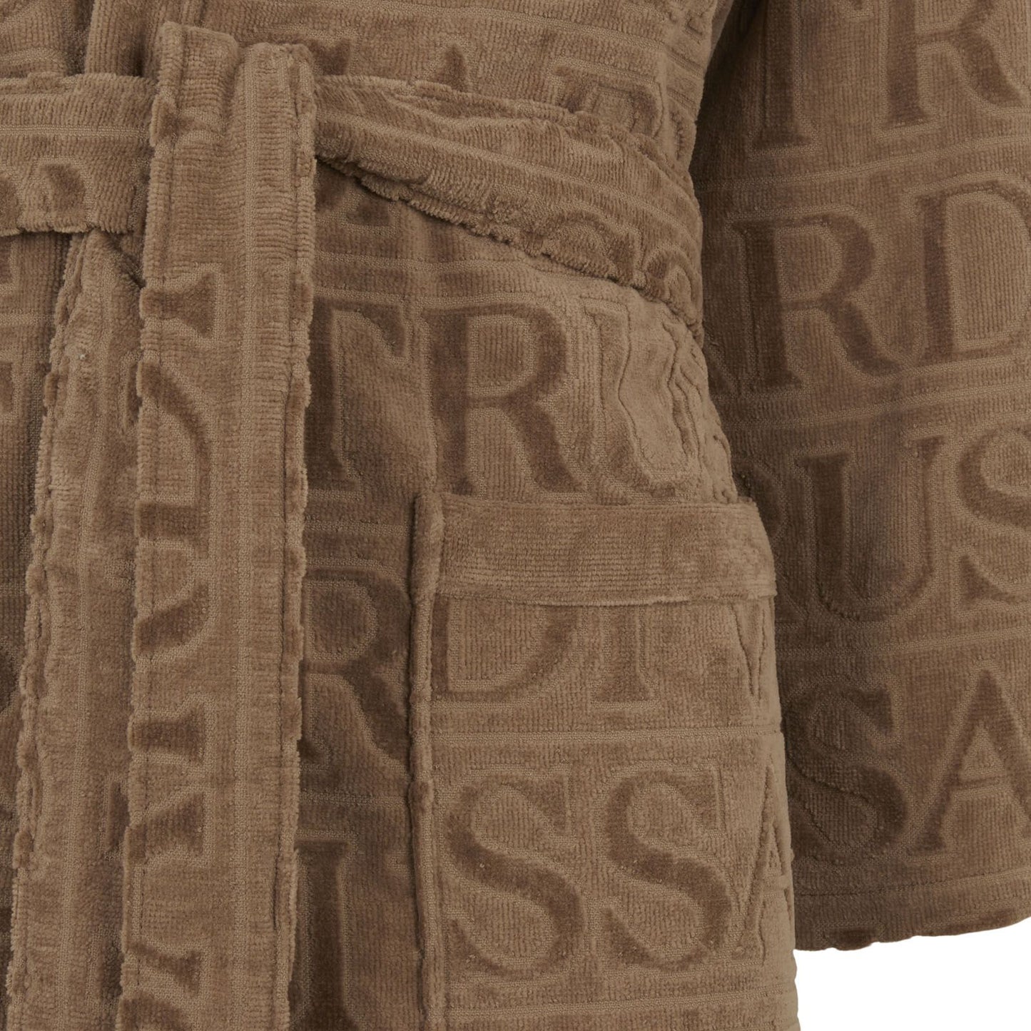 Accappatoio con cappuccio Trussardi in Spugna - Overlogo