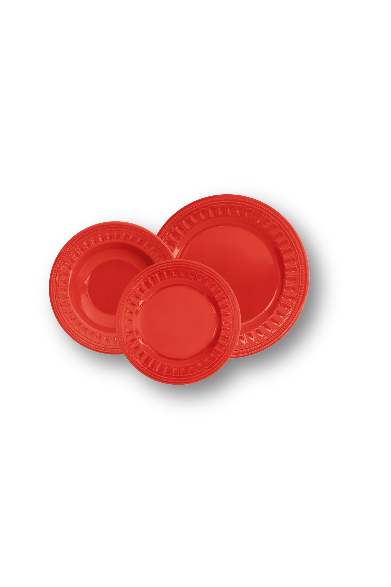 Set 6 Piatti (2 Fondi, 2 Piani, 2 Dessert) 100% Ceramica