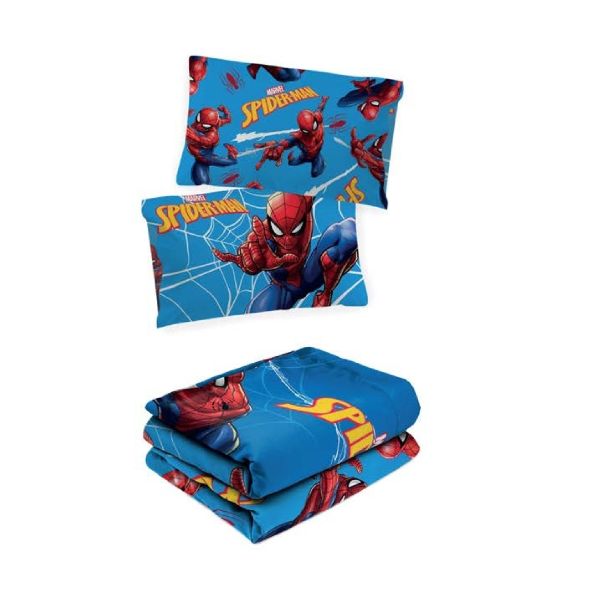 Completo letto in cotone 1 Piazza Spider - Man