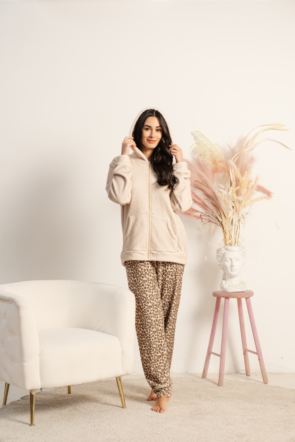 Pigiama da donna in coral