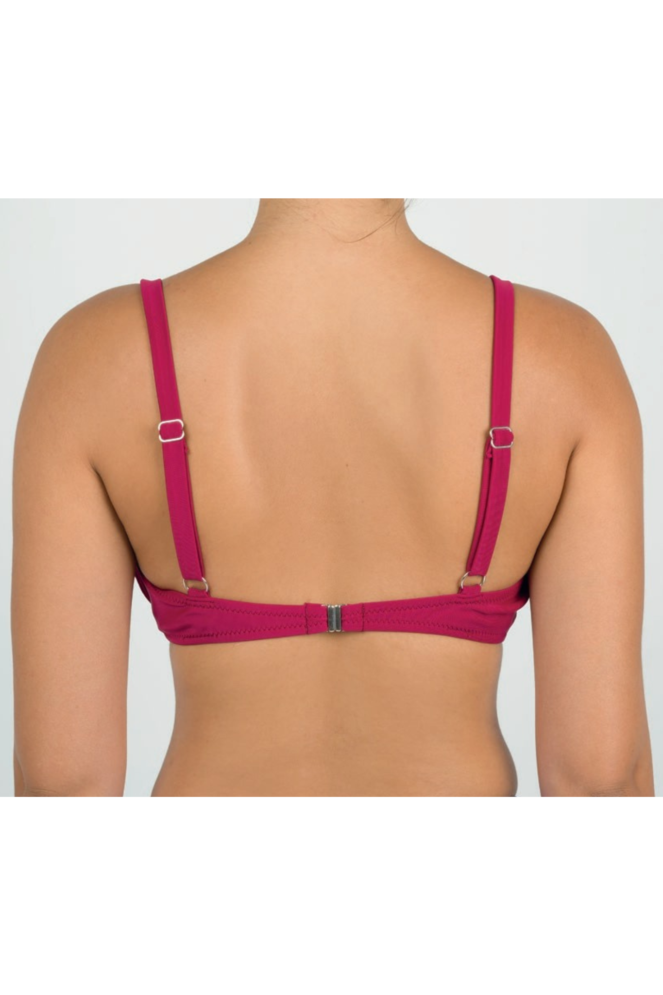 Top Bikini Donna con Reggiseno Drappeggiato e Spalline Regolabili