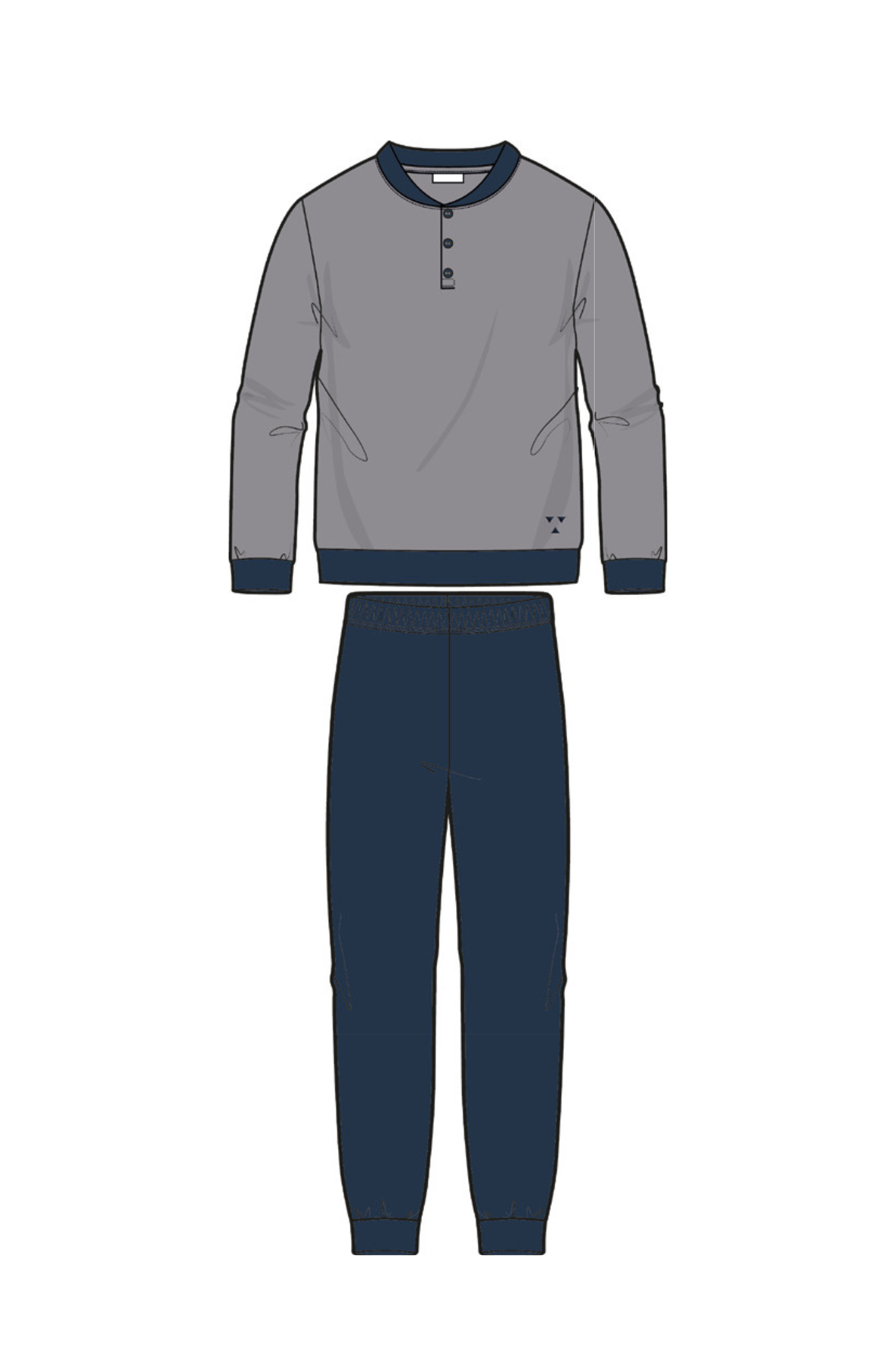 Pigiama da uomo in micropile