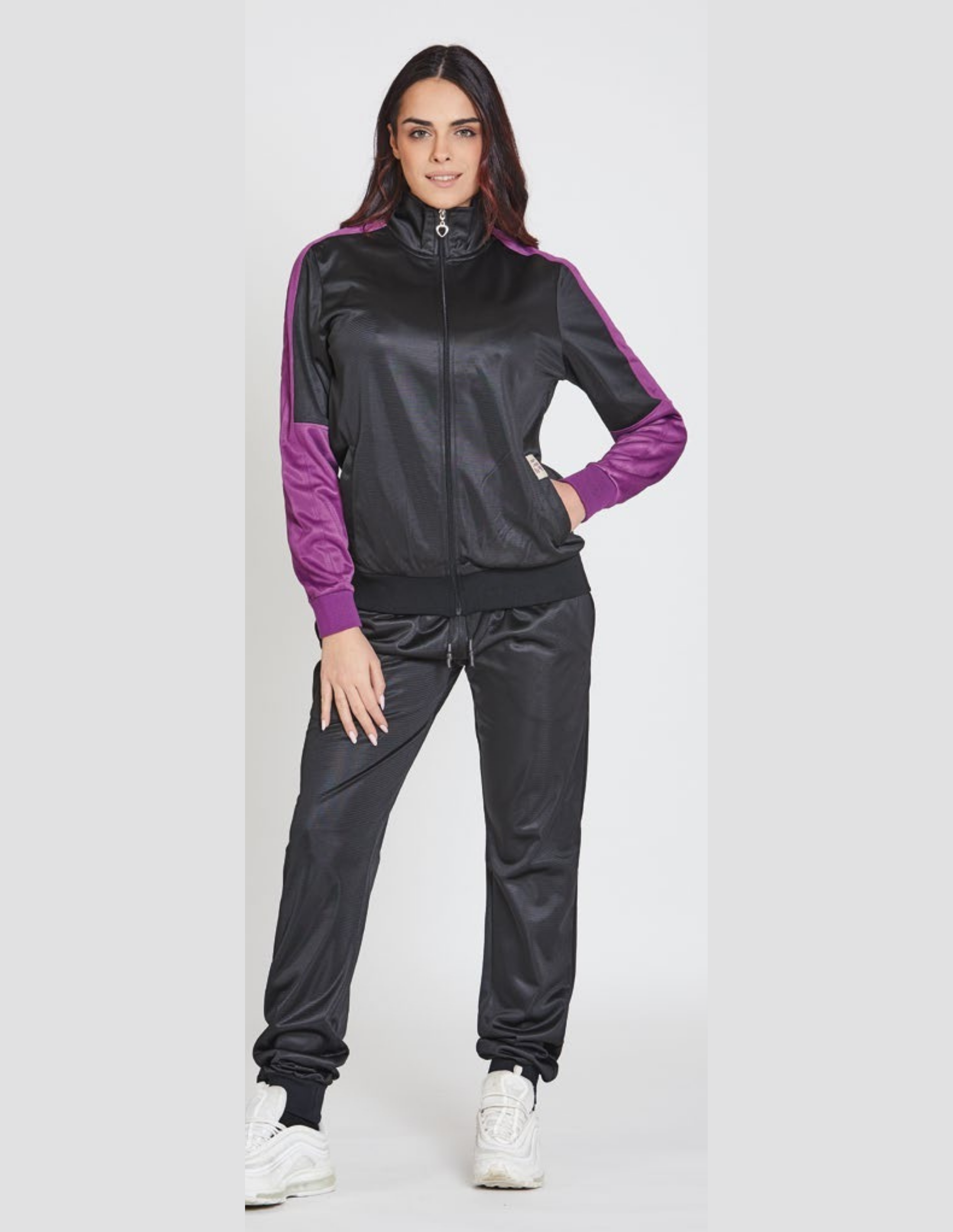 Tuta da donna triacetata full zip