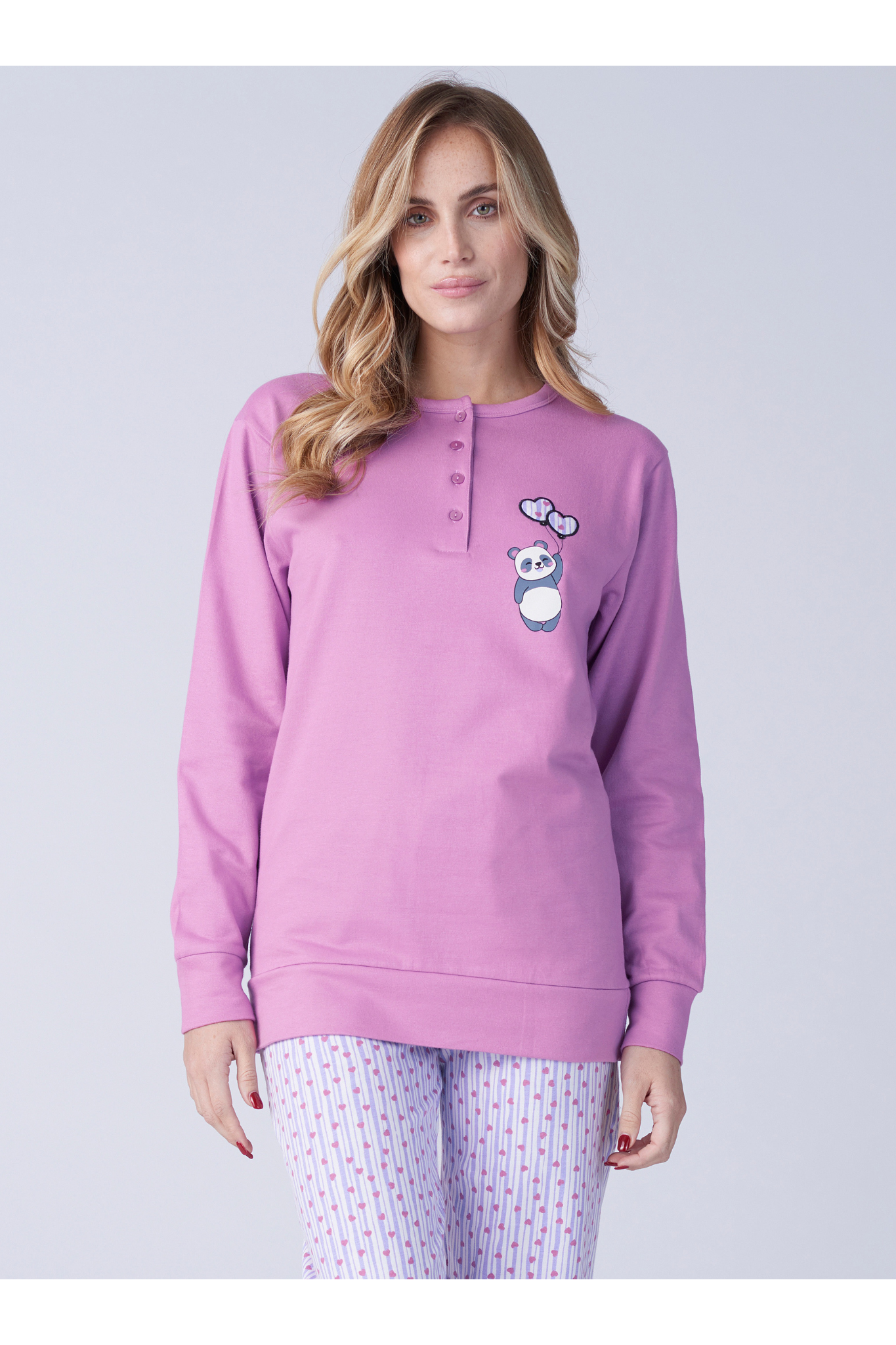 Pigiama da donna in caldo cotone