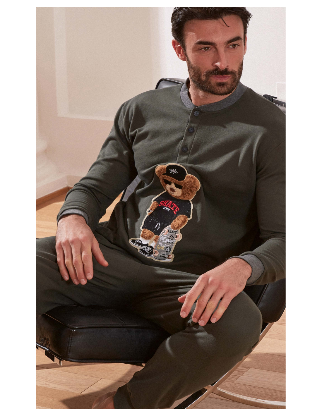 Pigiama da uomo caldo cotone