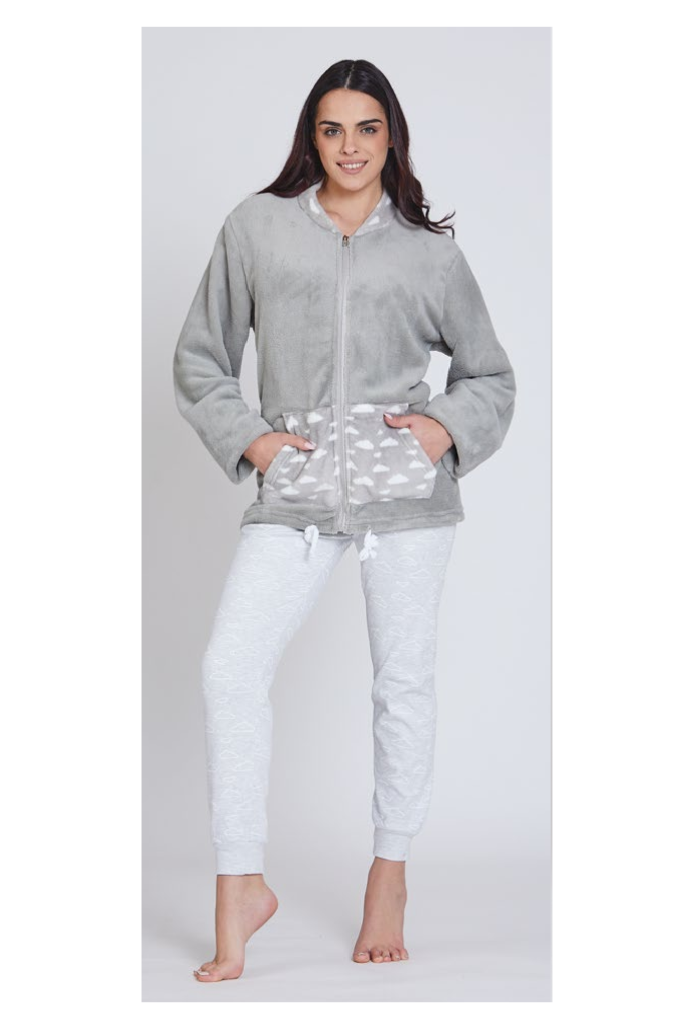 Giacca da camera da donna in coral