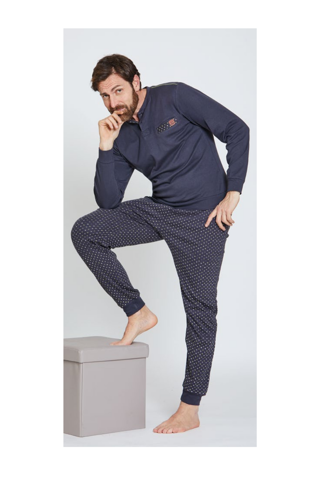 Pigiama da uomo in caldo cotone