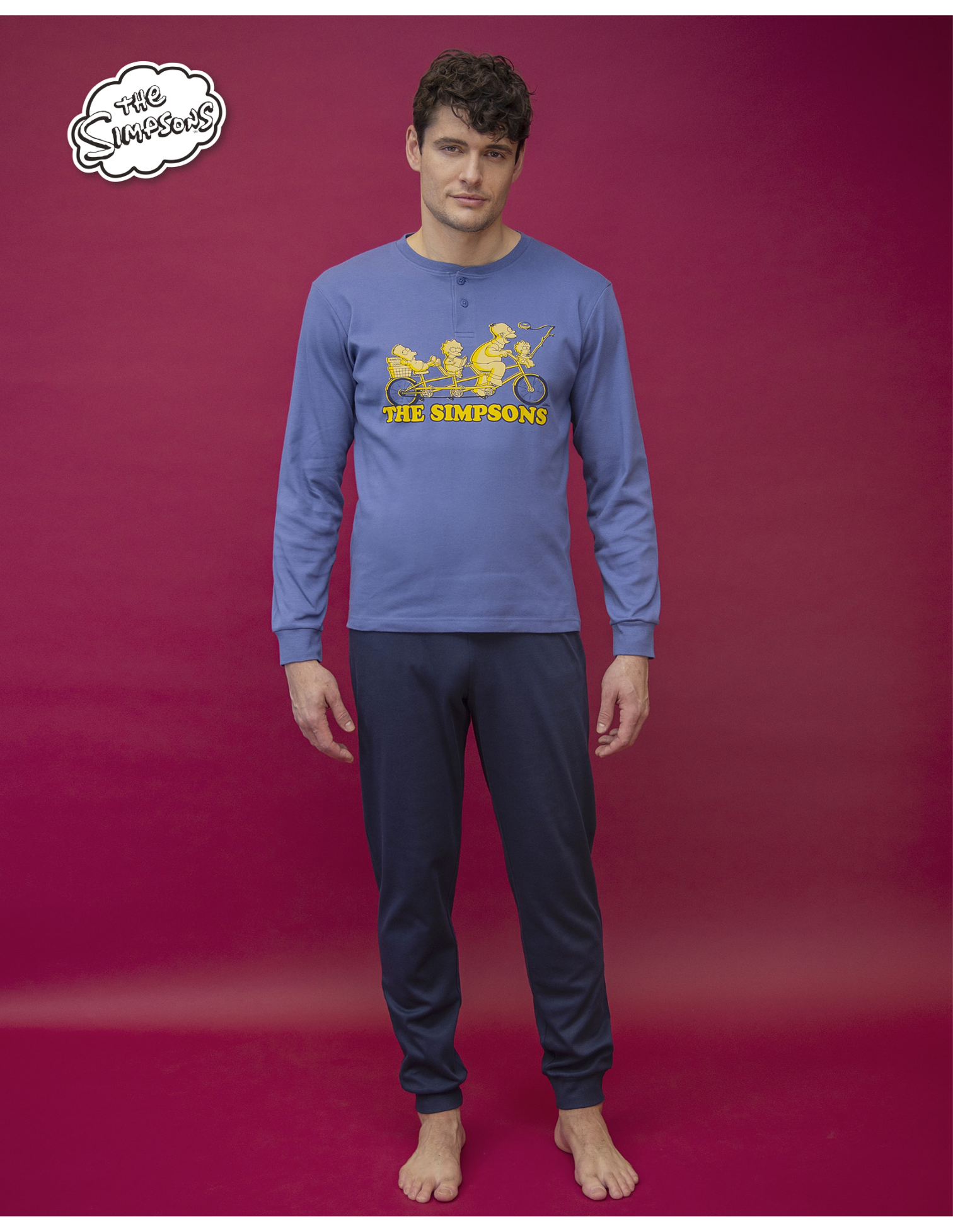 Pigiama da uomo in caldo cotone The Simpsons