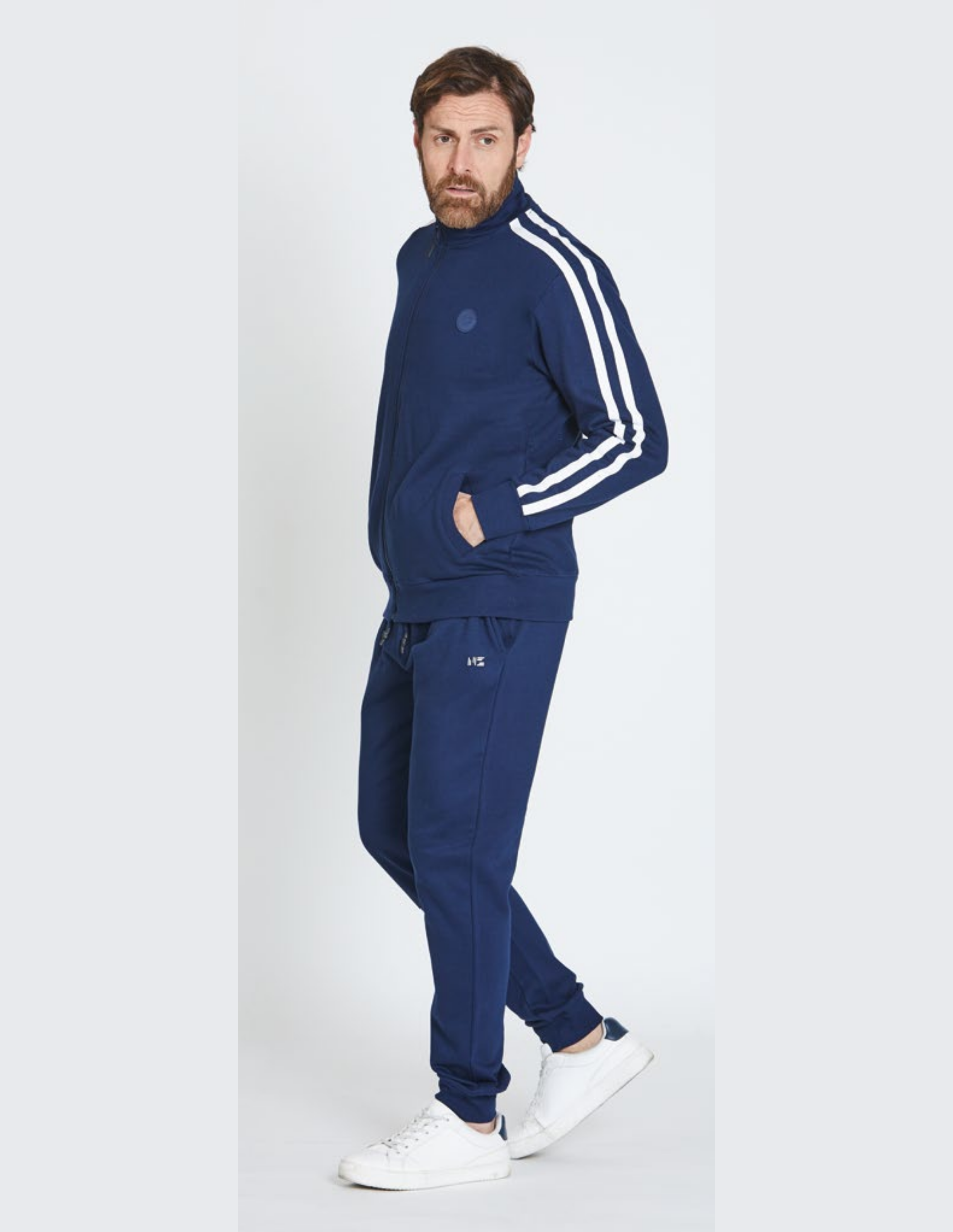 Tuta da uomo in felpa full zip