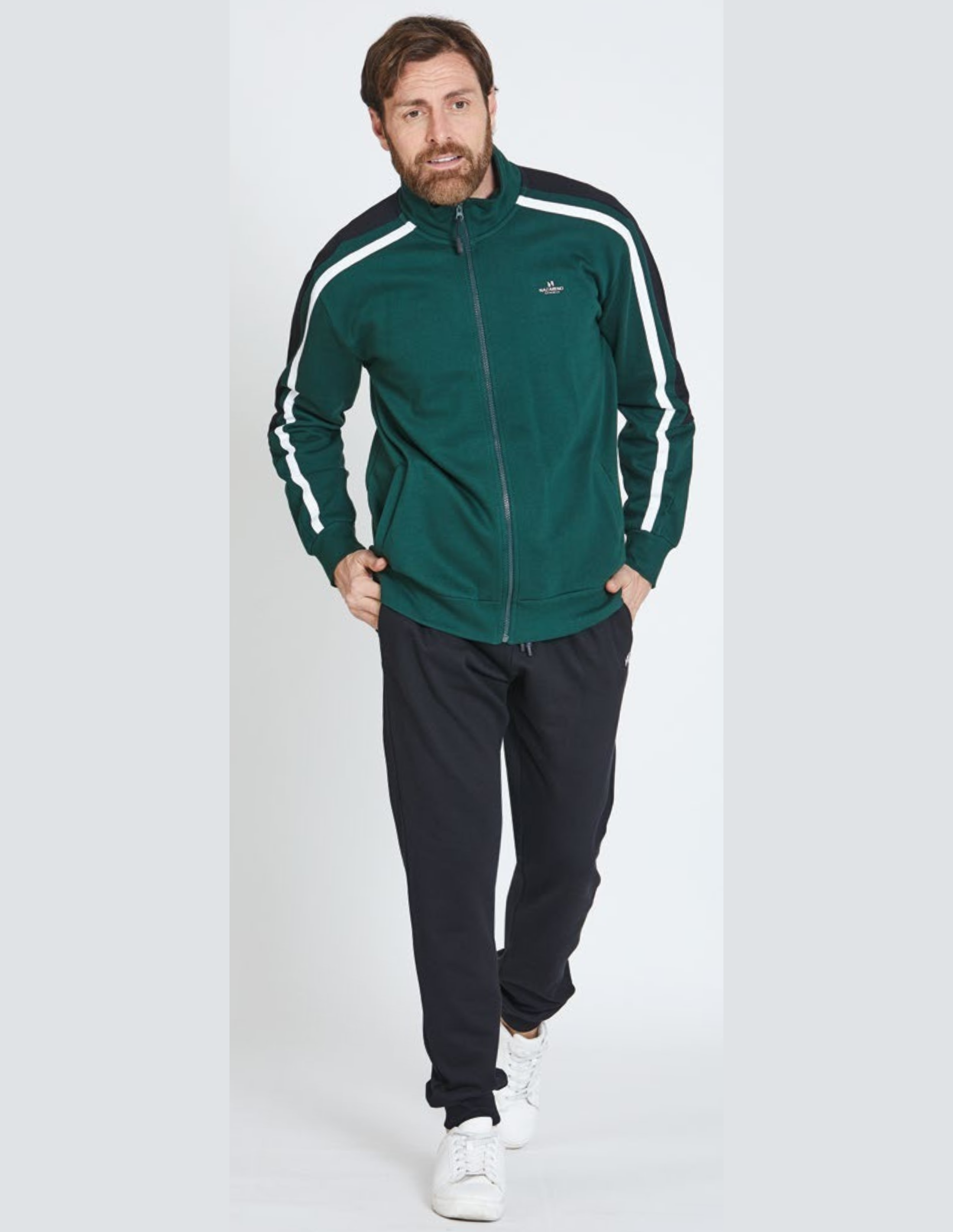 Tuta da uomo in felpa full zip