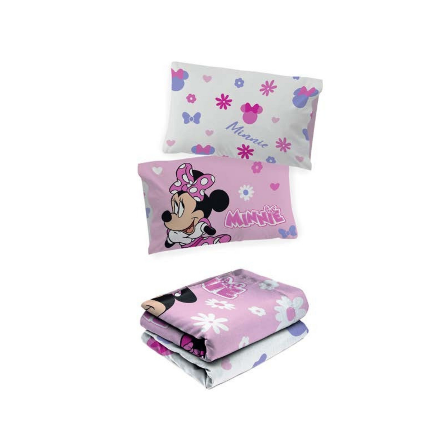 Completo letto in cotone 1 Piazza Minnie Mouse