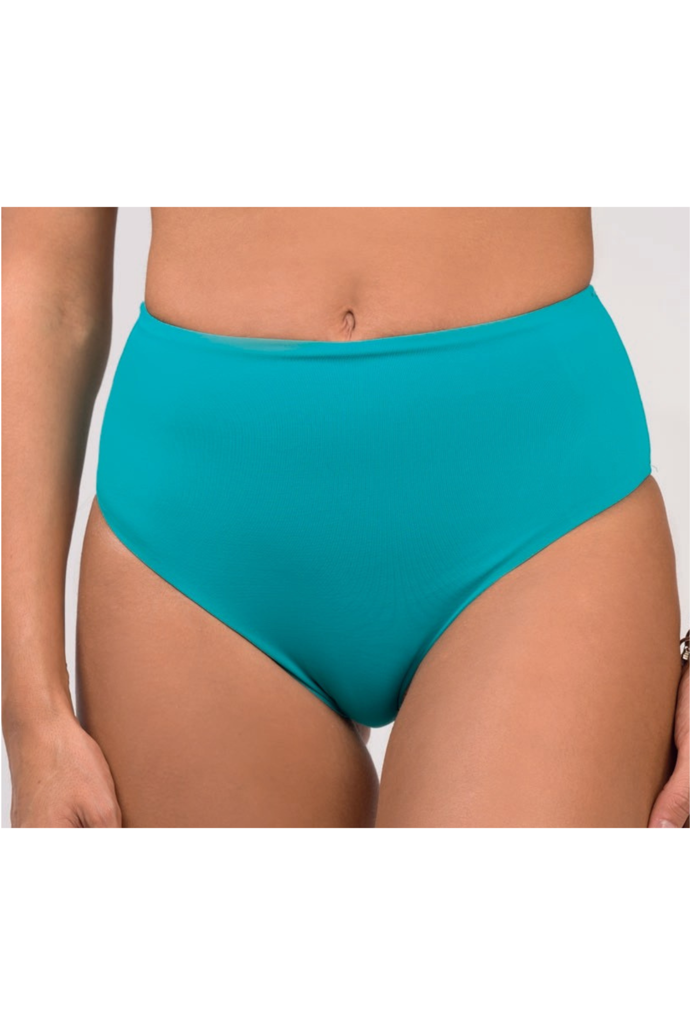 Slip Bikini Donna a Vita Alta  Copertura Totale e Taglio Comfort