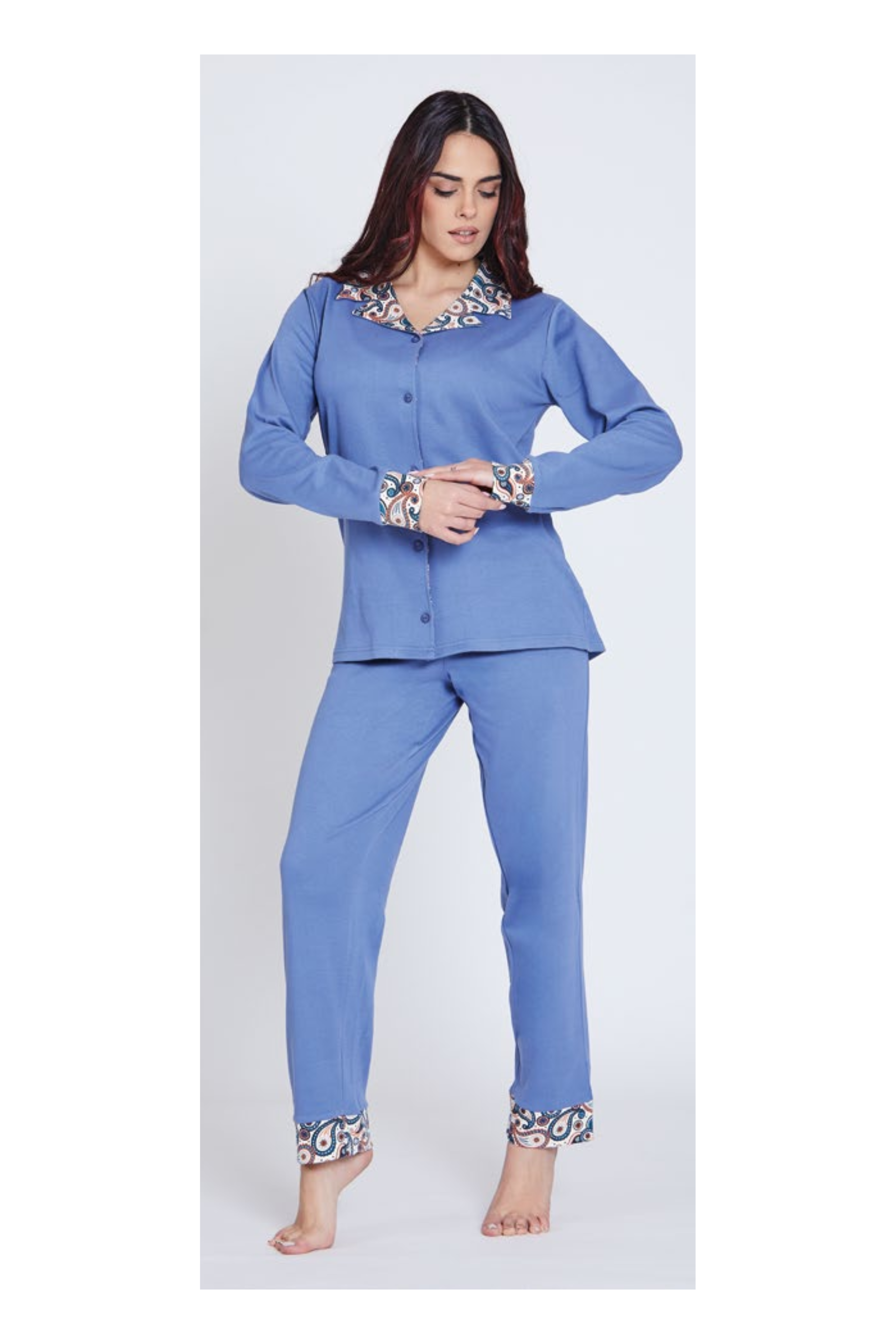 Pigiama da donna in caldo cotone