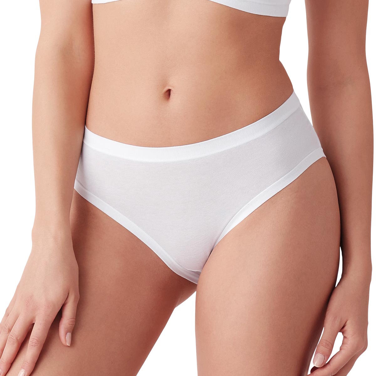 Slip donna midi 3 pack Cotonella - Bianco
