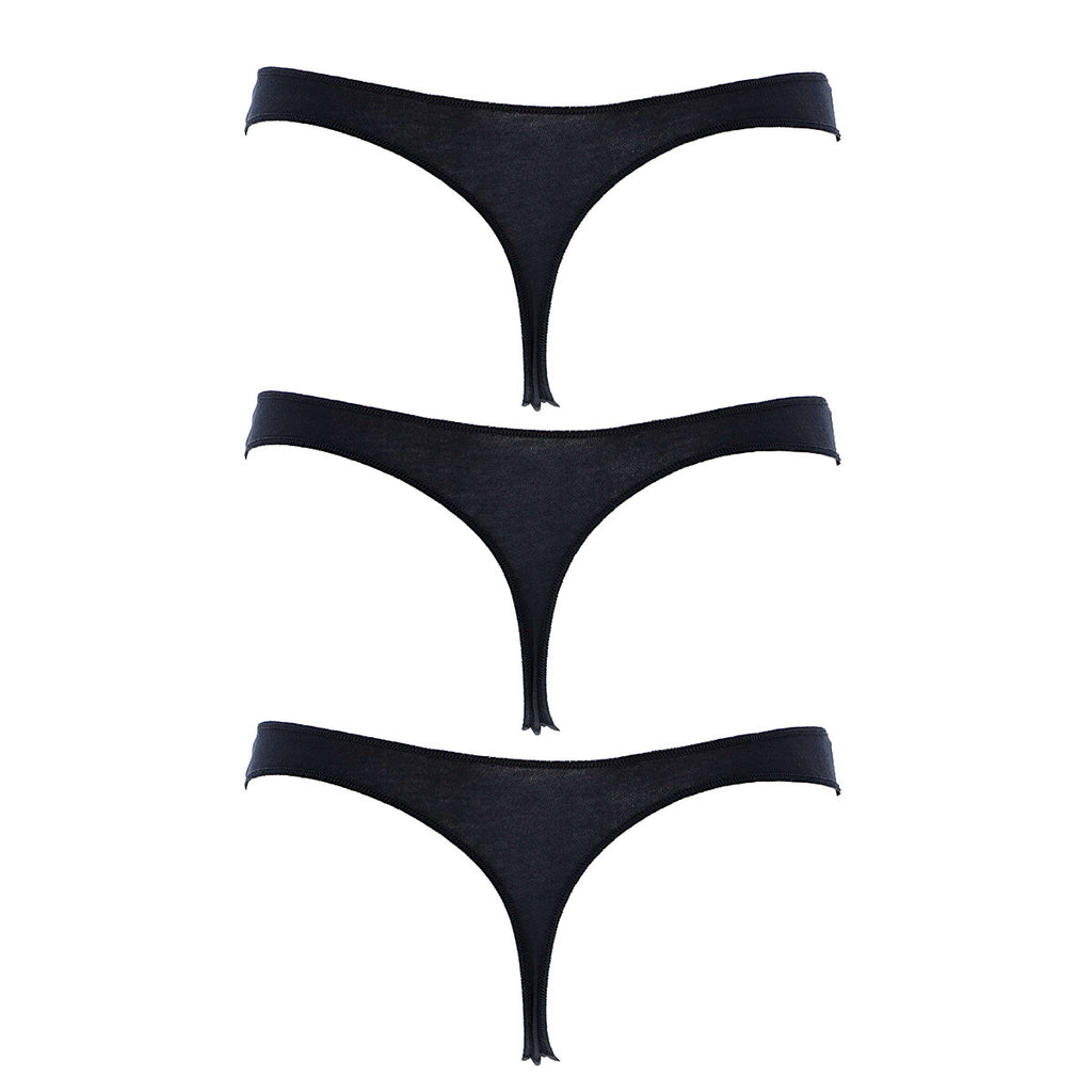 Perizoma in cotone finiture invisibili 3 Pack