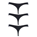 Perizoma in cotone finiture invisibili 3 Pack