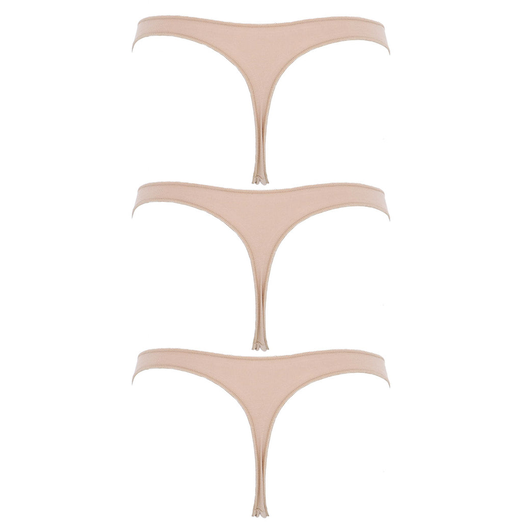 Perizoma in cotone finiture invisibili 3 Pack