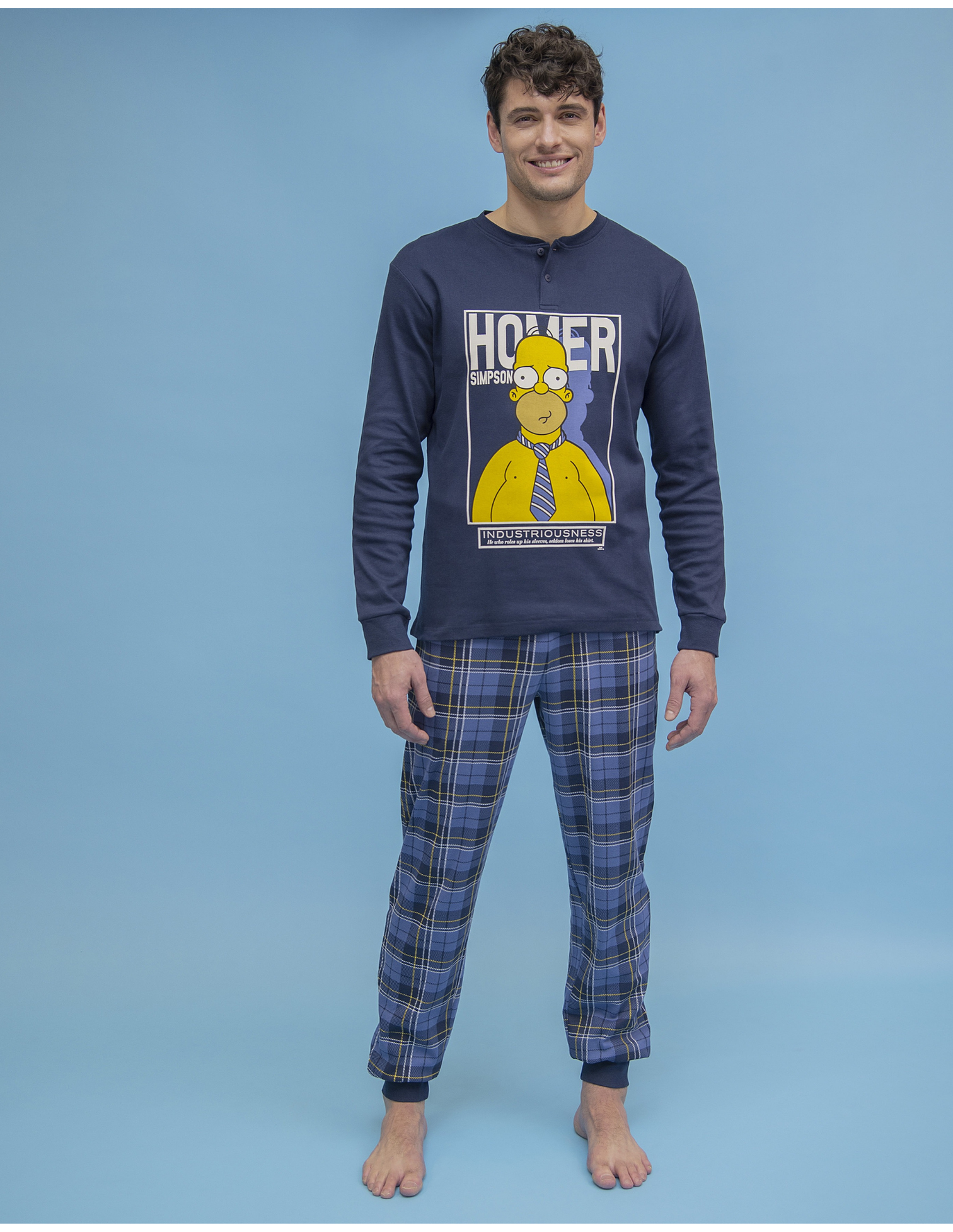 Pigiama da uomo in caldo cotone The Simpsons