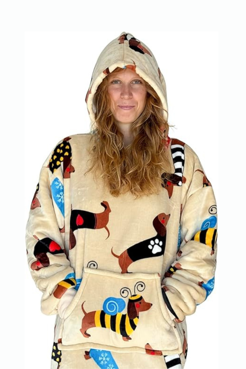 Felpone casa Fluffy stampato