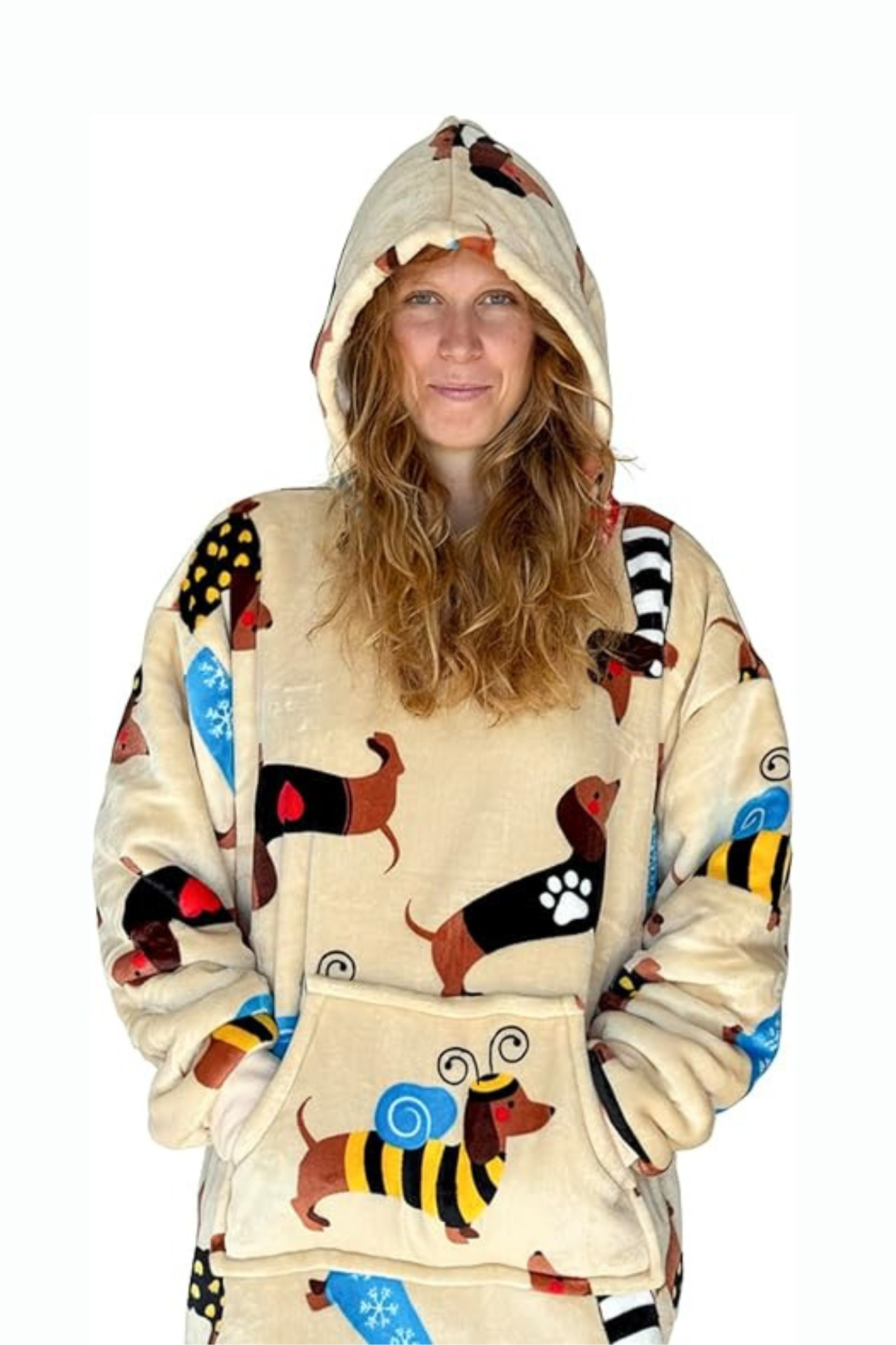 Felpone casa Fluffy stampato