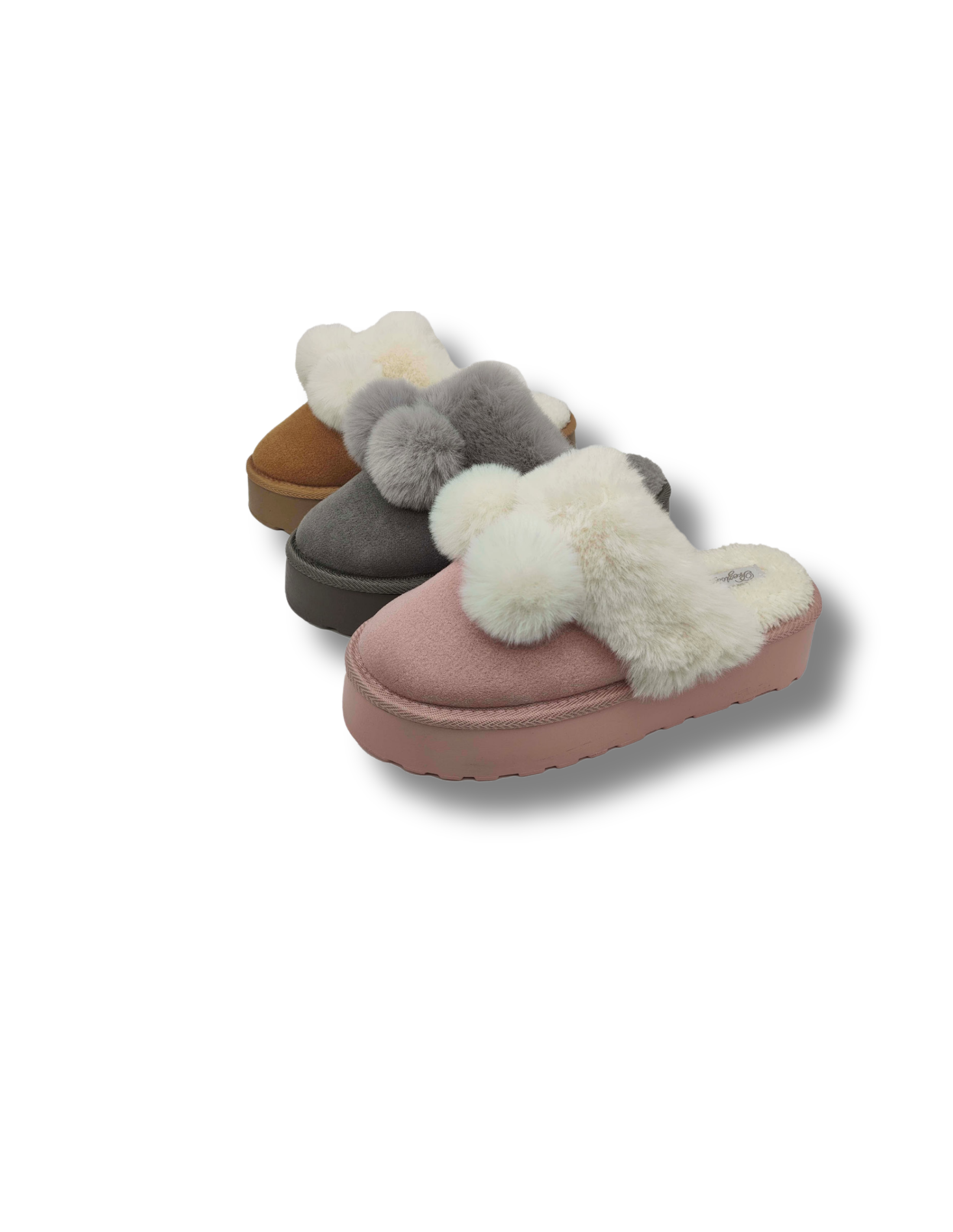 Pantofola da Donna antiscivolo con suola in PVC