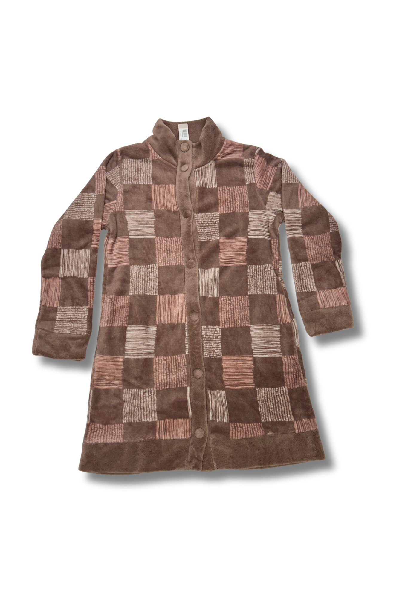 Vestaglia da donna in coral con bottoni