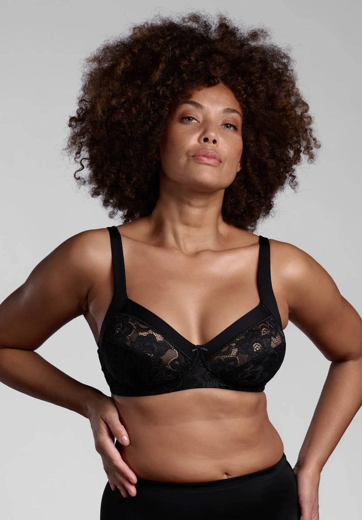 Reggiseno senza ferretto 230 Belseno Dolcepizzo, Coppa C - Nero