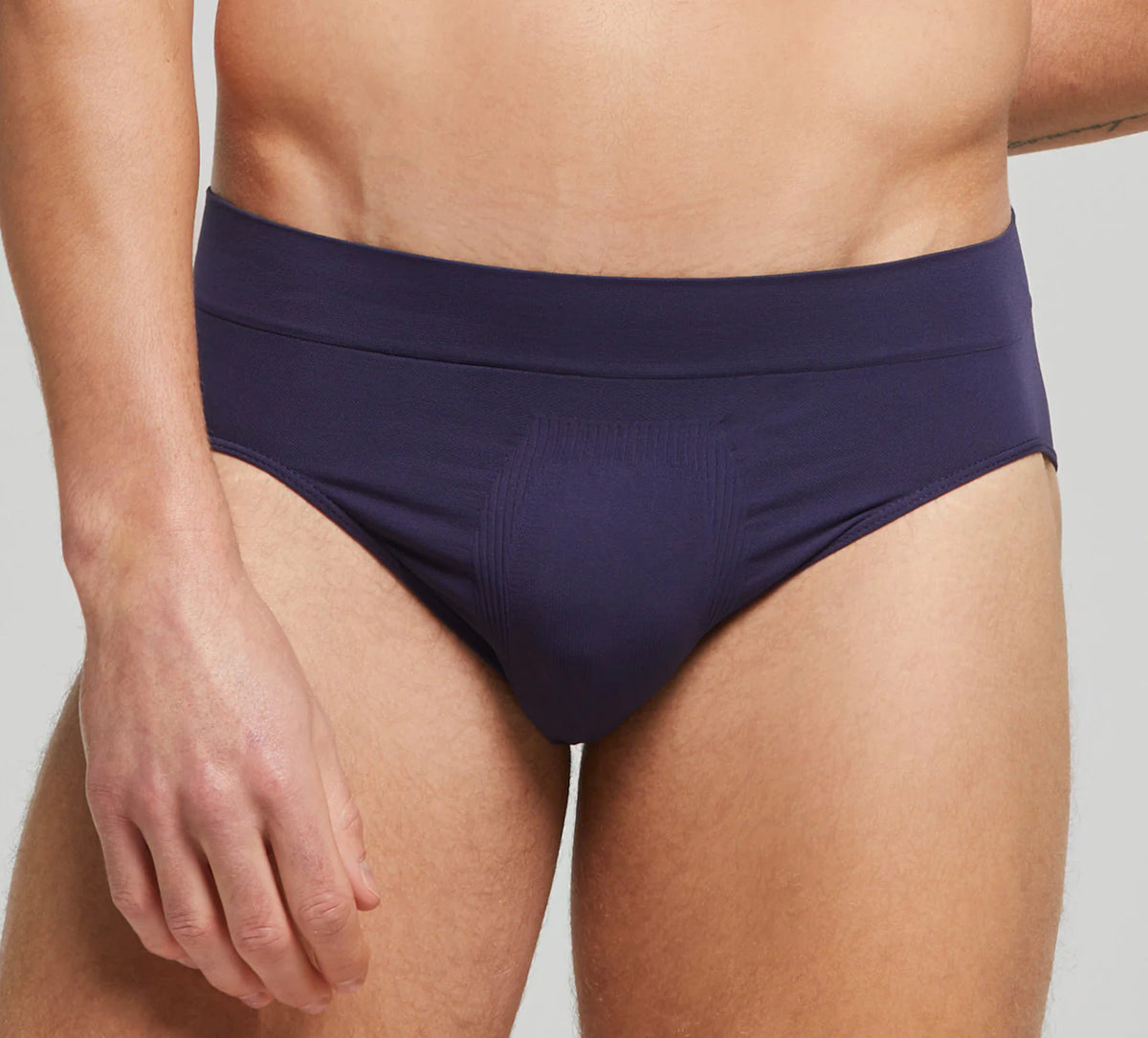 Tri-Pack Slip da uomo Semless in microfibra - Blu