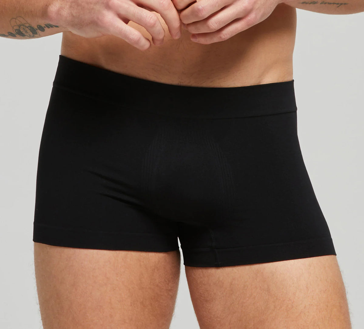3 Pack - Boxer Seamless in microfibra - Nero