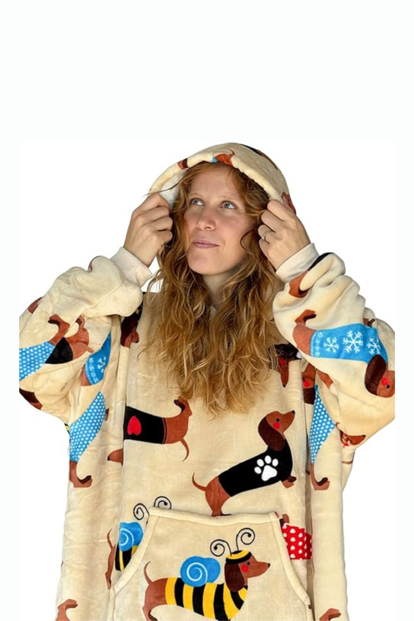 Felpone casa Fluffy stampato