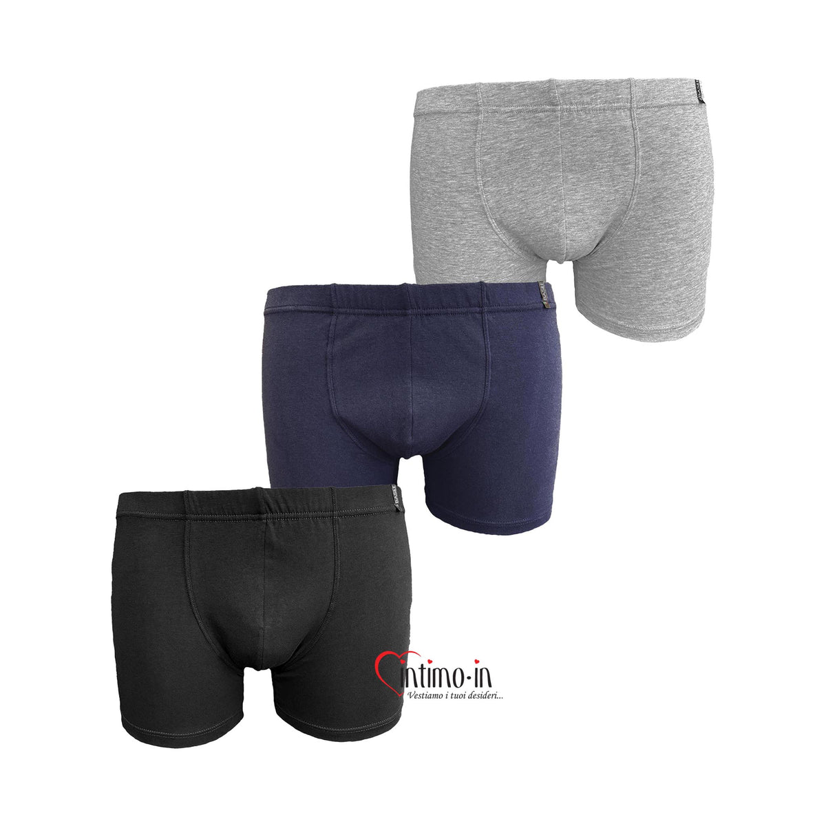 Boxer Uomo 3 Pack Basile con elastico interno - Assortiti