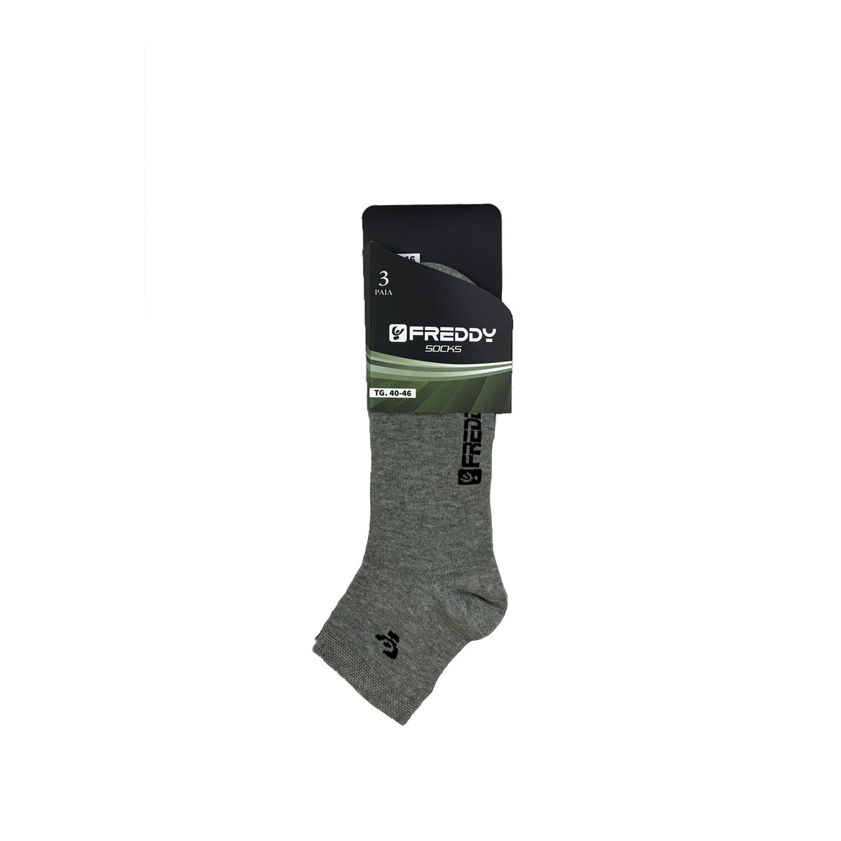 Quarter Tri-Pack Unisex in cotone - Grigio