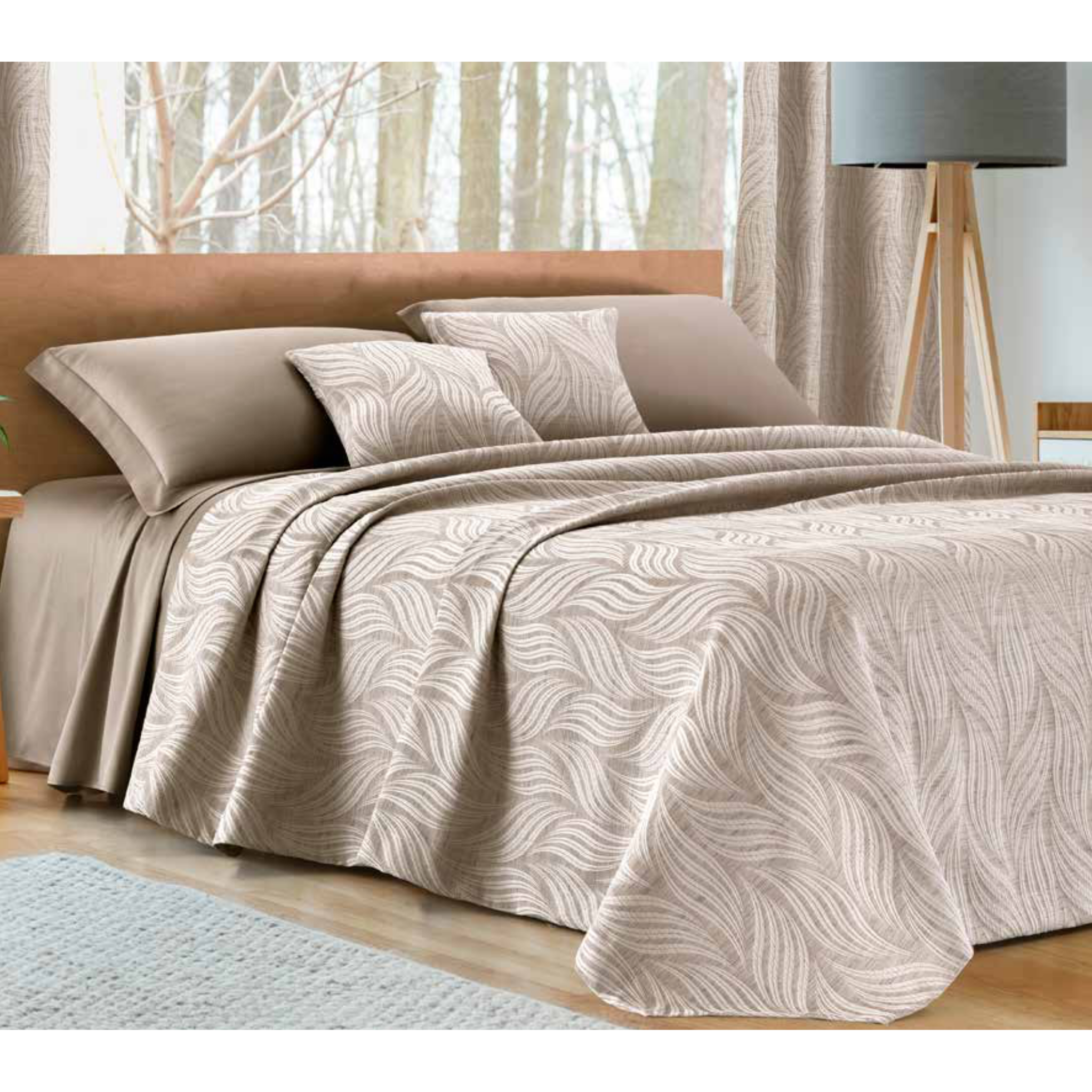 Damasco - Copriletto Matrimoniale in jacquard