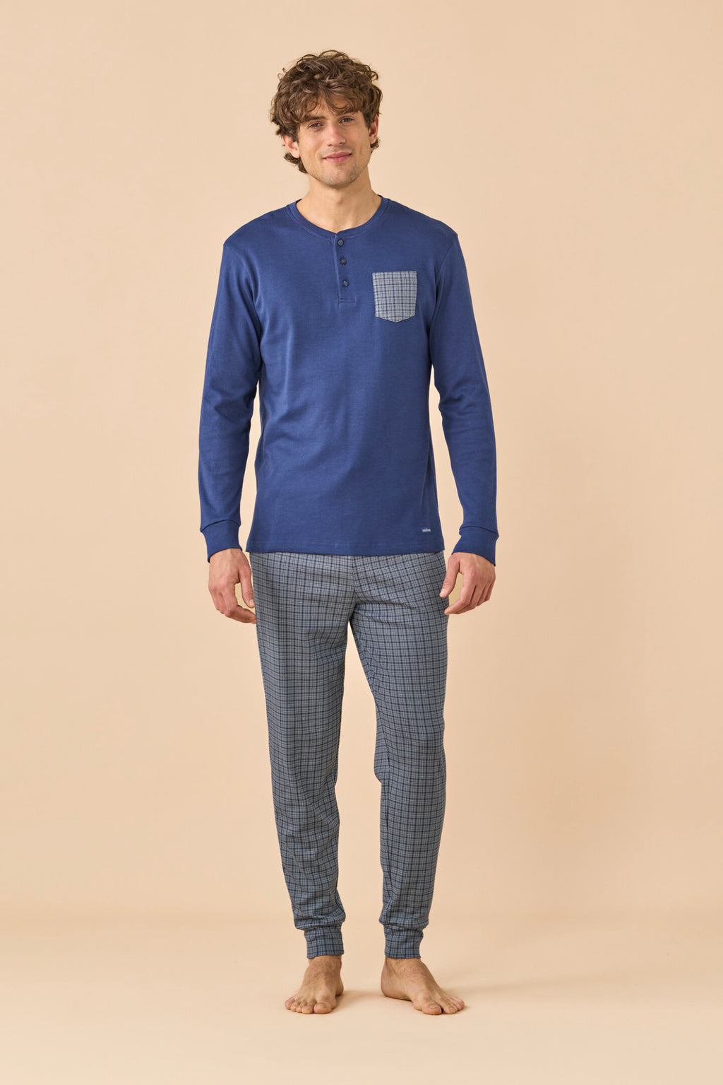 Pigiama uomo invernale in caldo cotone articolo Funny & Tartan.