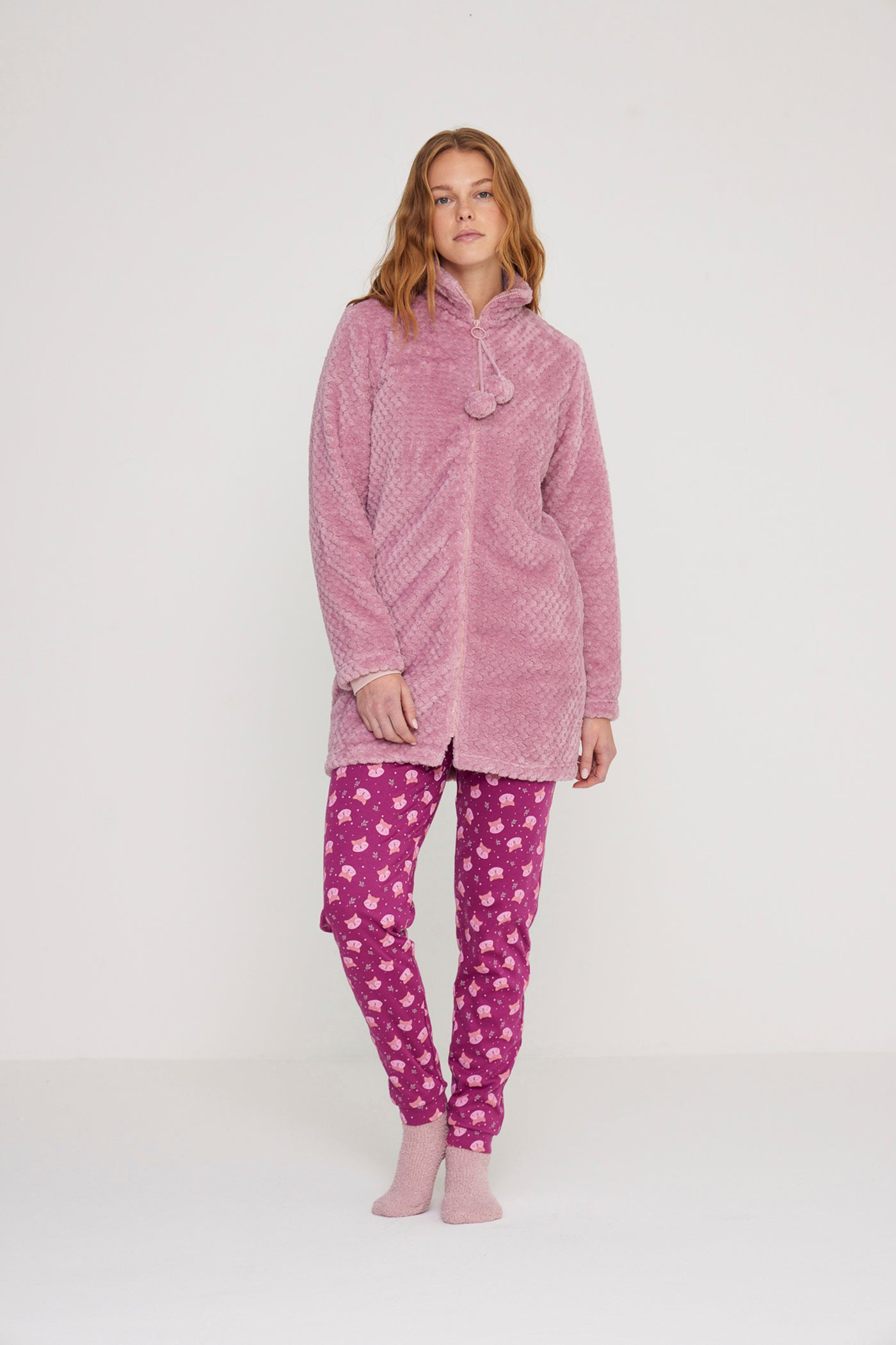 Vestaglia donna in coral