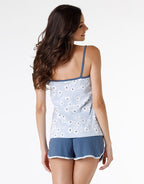 Pigiama corto donna in jersey 100% cotone