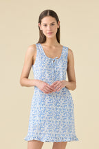 Camicia da notte donna in cotone spalla larga