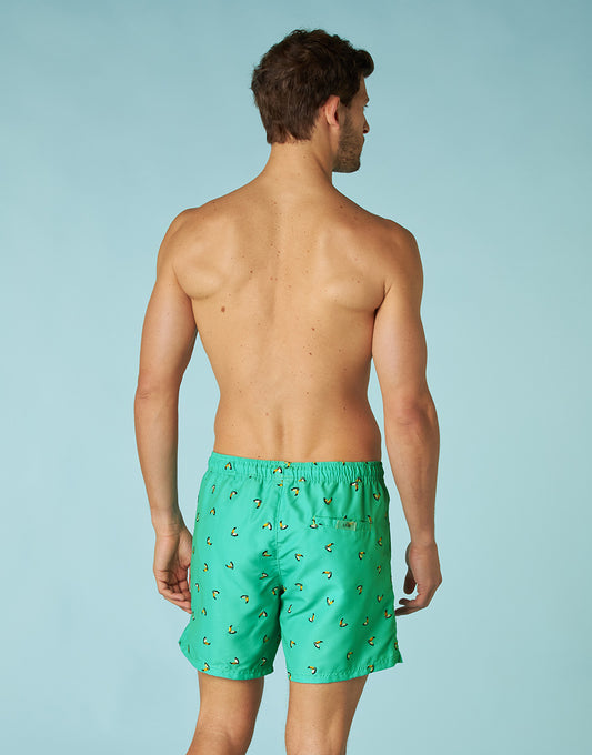 Costume boxer Manopesca, verde acqua tucani