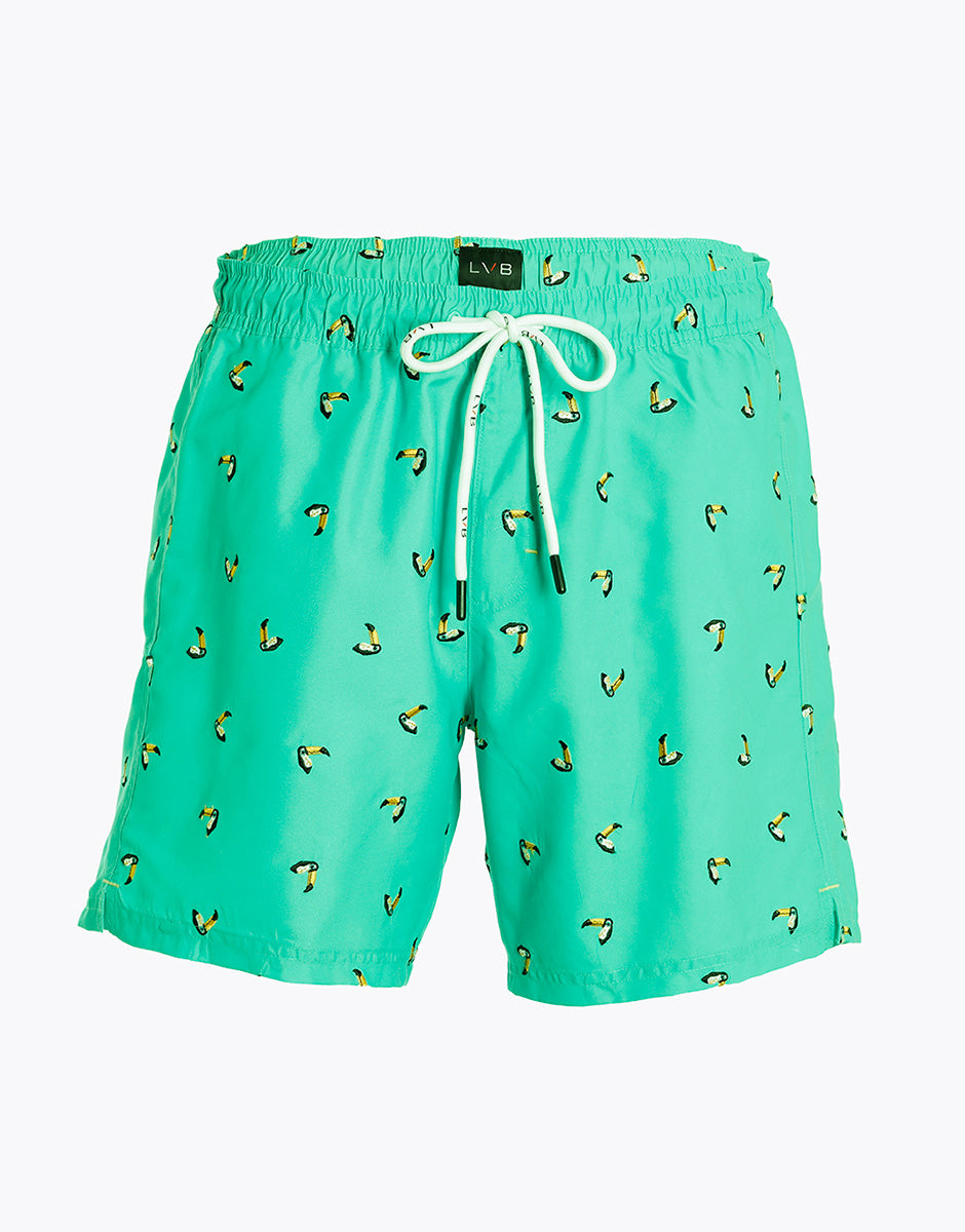 Costume boxer Manopesca, verde acqua tucani