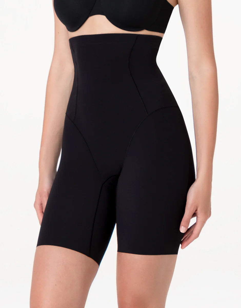 Guaina Gambaletto Vita Alta Modellante Sculpt Shaping in microfibra - Nero