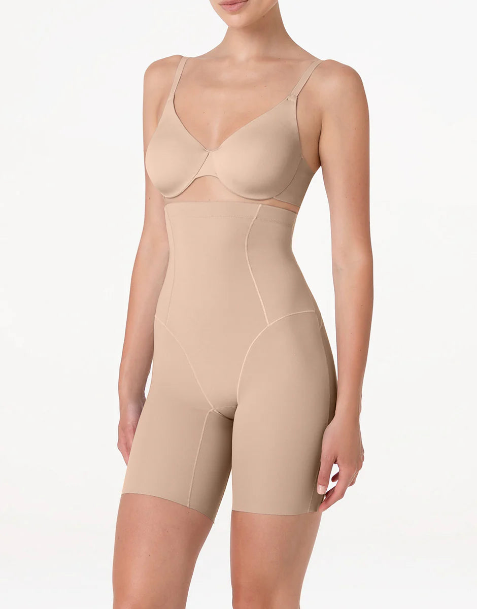 Guaina Gambaletto Vita Alta Modellante Sculpt Shaping in microfibra - Nudo