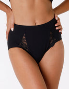 3 Pack - Slip maxi contenitivo Lovely Charme, in cotone elasticizzato con pizzo