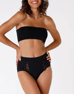 3 Pack - Slip maxi contenitivo Lovely Charme, in cotone elasticizzato con pizzo