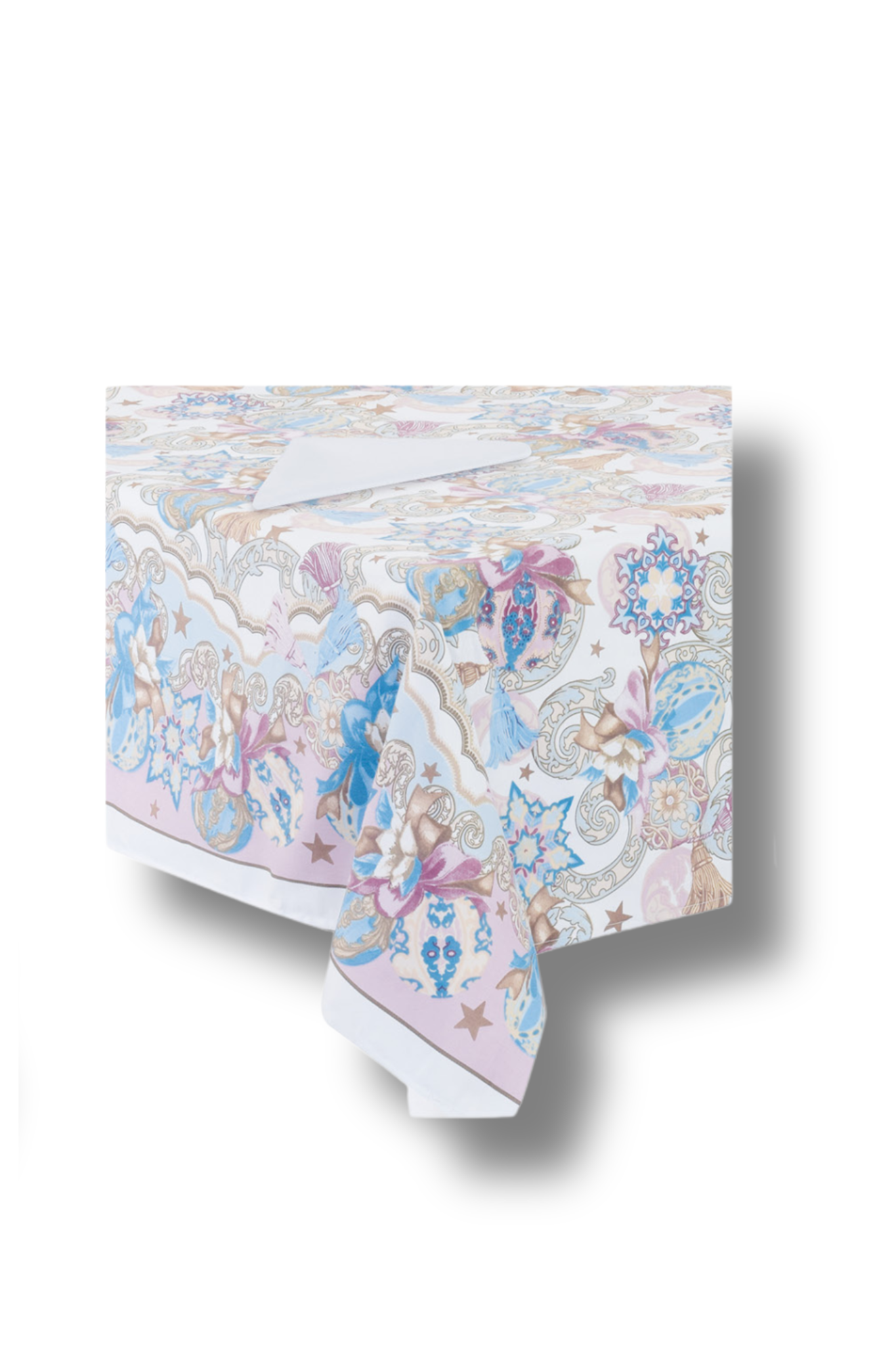 TOVAGLIA 140X240 STAMPATA RASATELLO 160GR+12 TOVAGLIOLI 70%COT 30%POL