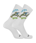 Calze corte unisex a costina con fantasia “Carpe Diem”