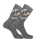 Calze corte unisex a costina con fantasia “Carpe Diem”